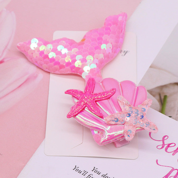 Horquillas para la sirena para niños de tela al por mayor